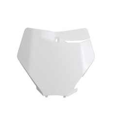 UFO number plate black/white/orange for KTM SX, SXF 125, 150, 250, 350, 450 from 2019 to 2022