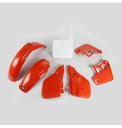 Complete UFO red plastic kit for HONDA CR 125 R from 1989 to 1990