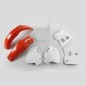 Complete plastic kit UFO original/red and white for HONDA CR R 125, 250 from 1990 to 1992
