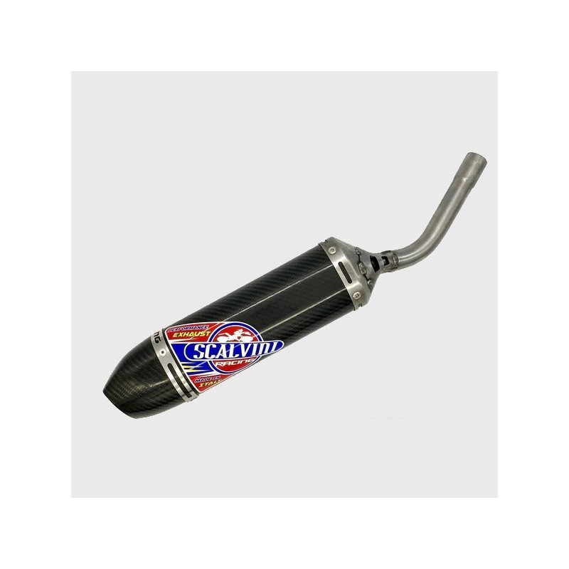 Silenciador de escape completo de carbono SCALVINI para GAS GAS EC, FANTIC CABALLERO 125 de 2003 a 2011