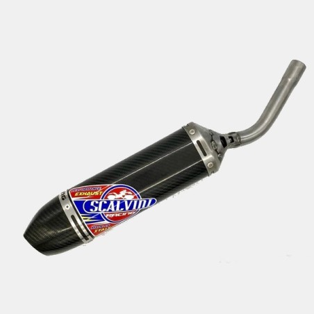 Silenciador de escape completo de carbono SCALVINI para HUSQVARNA SM, S, WRE 125 de 2003 a 2012