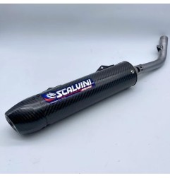 Silenciador de escape completo de carbono SCALVINI para TM MX 125, 144 de 2015 a 2020