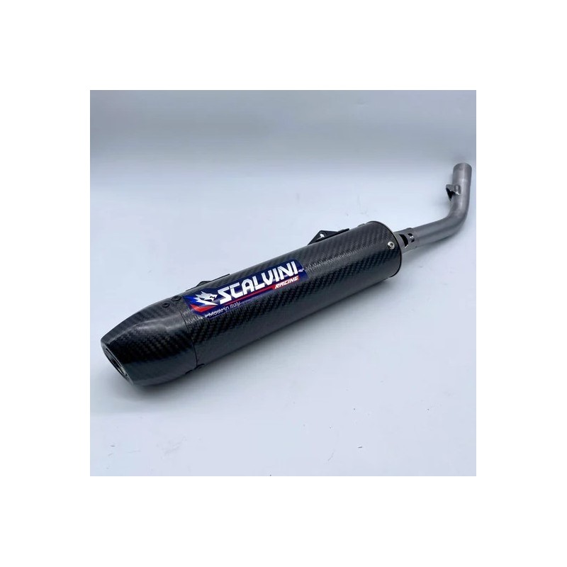 Silenciador de escape completo de carbono SCALVINI para TM MX 125, 144 de 2015 a 2020