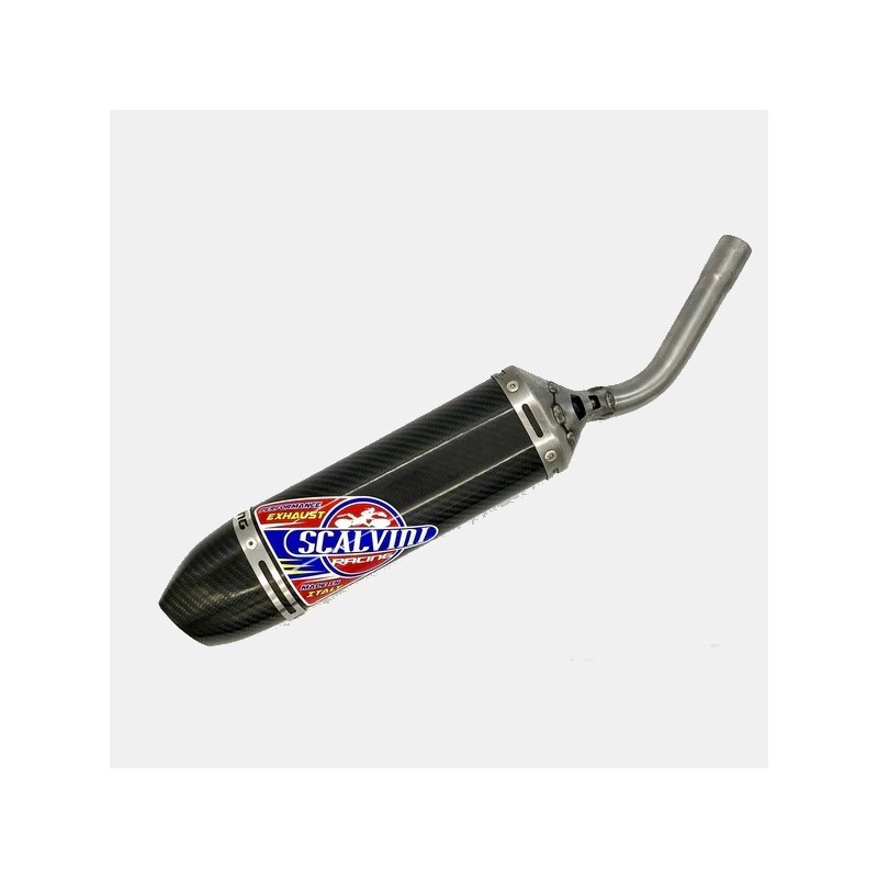 Silenciador de escape completo de carbono SCALVINI para TM SMR 125, 144 de 2008 a 2016