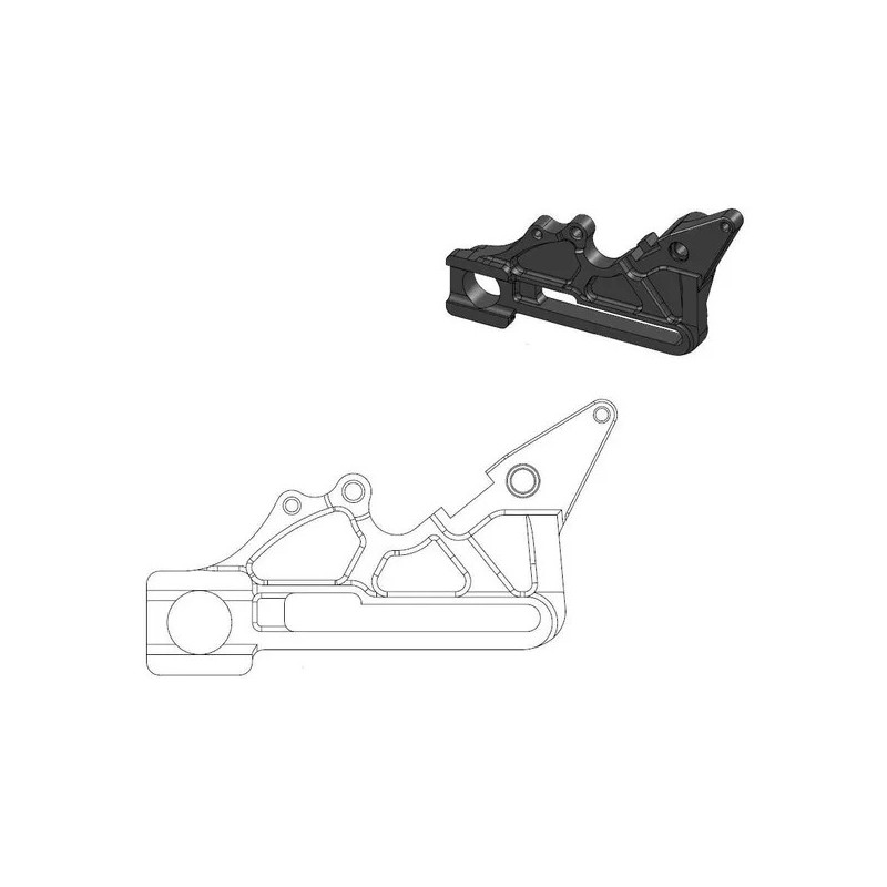 Patte de déport pour étrier d’origine MOTO-MASTER pour GAS GAS, HUSQVARNA, KTM, STARK EC 350, EX 250 de 2013 à 2025
