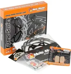 MOTO-MASTER-Kit für überdimensionierte hintere Flame-Bremsscheibe für HUSQVARNA, KTM TC 85, FREERIDE 250, SX 85 (Baujahre 2011