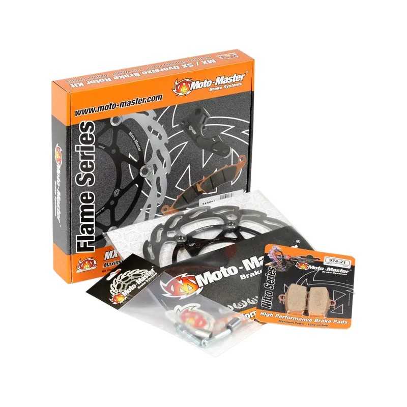 MOTO-MASTER-Kit für überdimensionierte hintere Flame-Bremsscheibe für HUSQVARNA, KTM TC 85, FREERIDE 250, SX 85 (Baujahre 2011