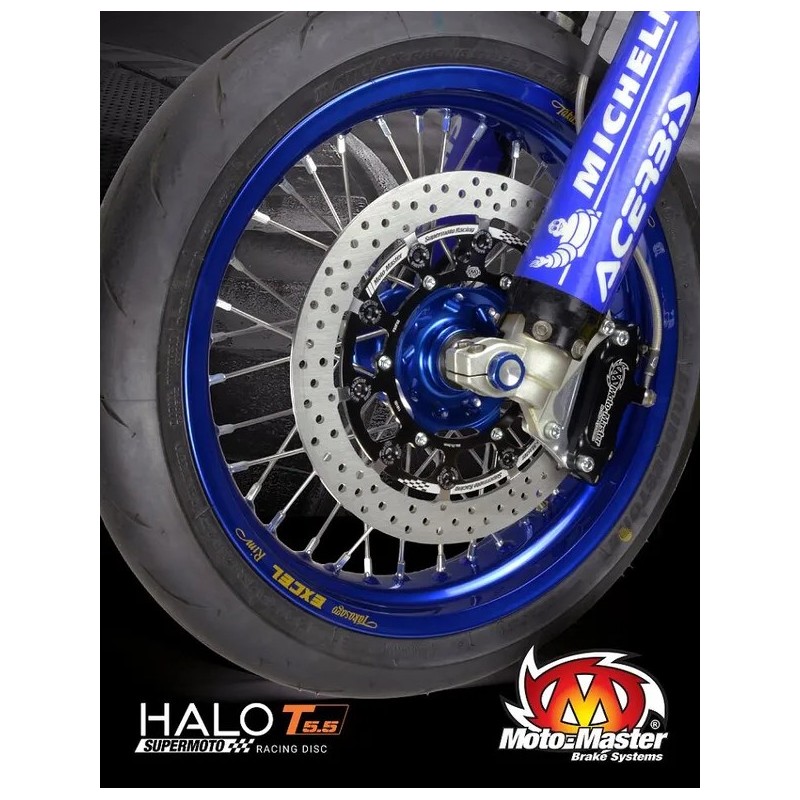 SCAR Morsetto Tubo Freno Anteriore In Alluminio Anodizzato Blu Per Fantic XX125 E XE125 (2021-2022)