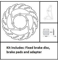 Kit de freins à disque flottant surdimensionné 260 mm MOTO-MASTER pour HONDA CR 80, CR 85, CRF 150 de 1996 à 2026