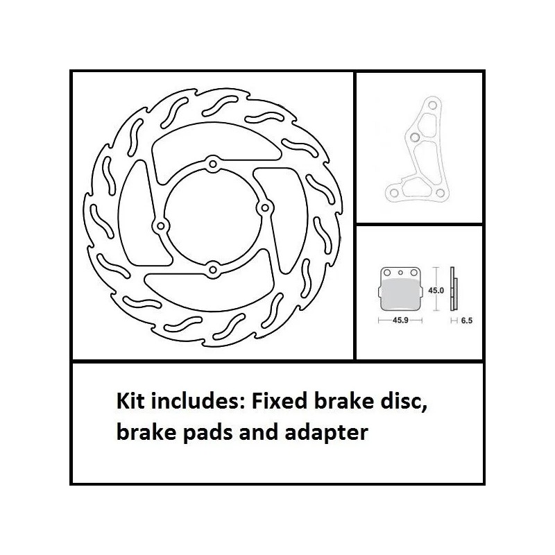 MOTO-MASTER 260 mm oversize floating disc brake kit for HONDA CR 80, CR 85, CRF 150 from 1996 to 2026