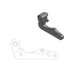 MOTO-MASTER original caliper offset bracket for HUSQVARNA FC 250, FC 350, FC 450, FE 250, FE 350, FE 450 from 2018 to 2022