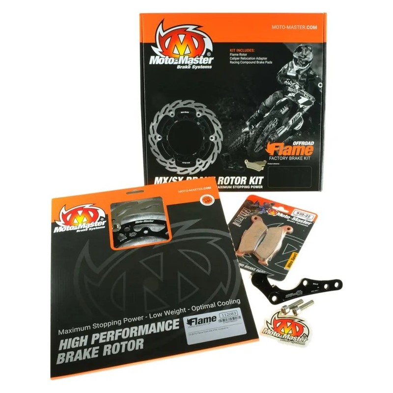 MOTO-MASTER brake kit for HUSQVARNA, SWM CR 125, SM 125, TC 250, TC 450, TC 510, TC 570, TC 610, TE 250, TE 400 from 1996 to 201 MOTO-MASTER brake kit for HUSQVARNA, SWM CR 125, SM 125, TC 250, TC 450, TC 510, TC 570, TC 610, TE 250, TE 400 from 1996 to 201