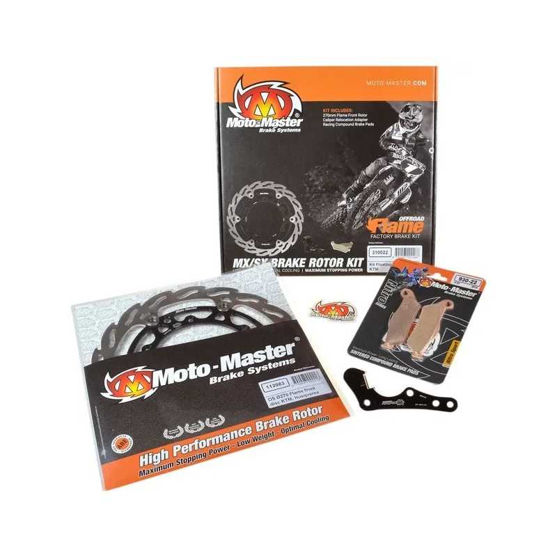 MOTO-MASTER-Bremssatz für HUSQVARNA FC 250, FC 350, FC 450, FE 250, FE 350, FE 450, FE 501, FX 350, FX 450 der Modelljahre 2018
