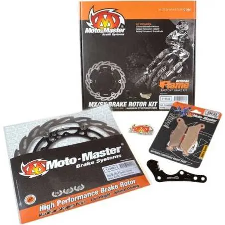 MOTO-MASTER-Bremssatz für HUSQVARNA FC 250, FC 350, FC 450, FE 250, FE 350, FE 450, FE 501, FX 350, FX 450 der Modelljahre 2018