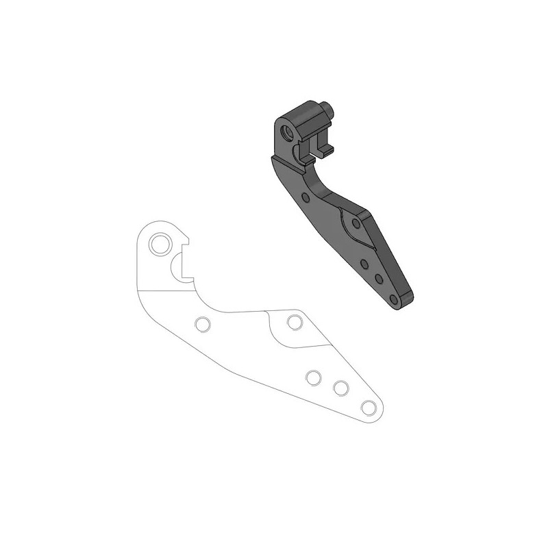 Soporte desplazado para disco delantero Dakar 298 mm MOTO-MASTER para BMW, HUSQVARNA, KTM, SWM de 1995 a 2020