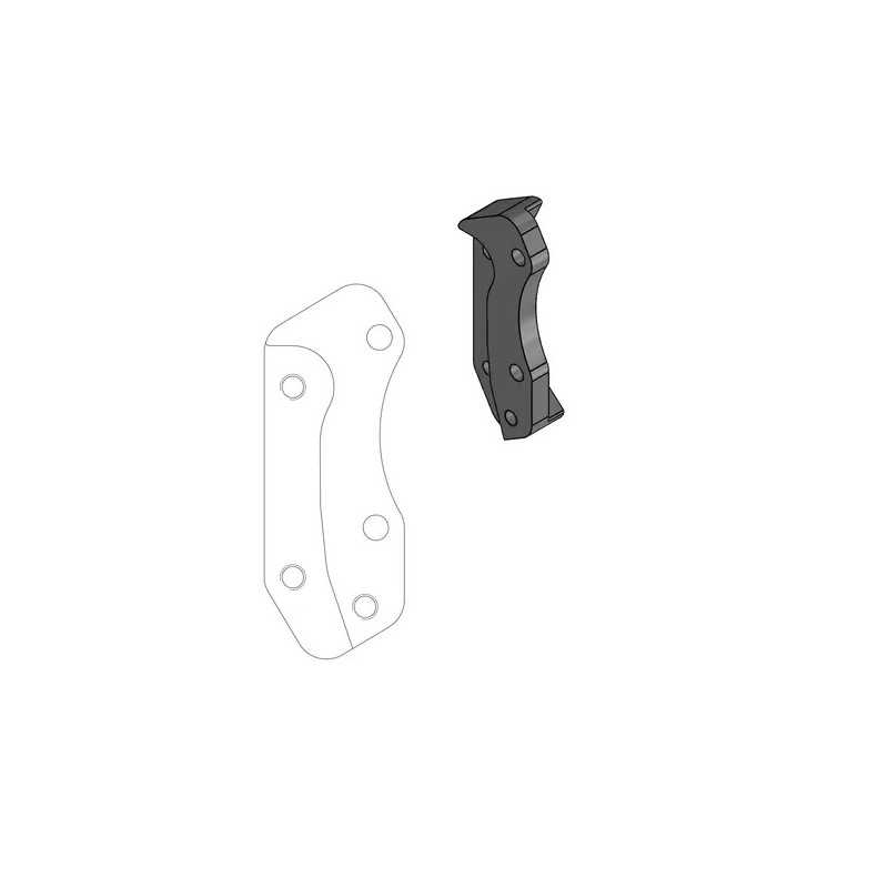 MOTO-MASTER-Bremsscheibenadapter „Supermoto Street“ für HUSQVARNA, SWM CR 125, CR 250, SM 125, TC 250, TC 450 (Baujahre 1995 bi