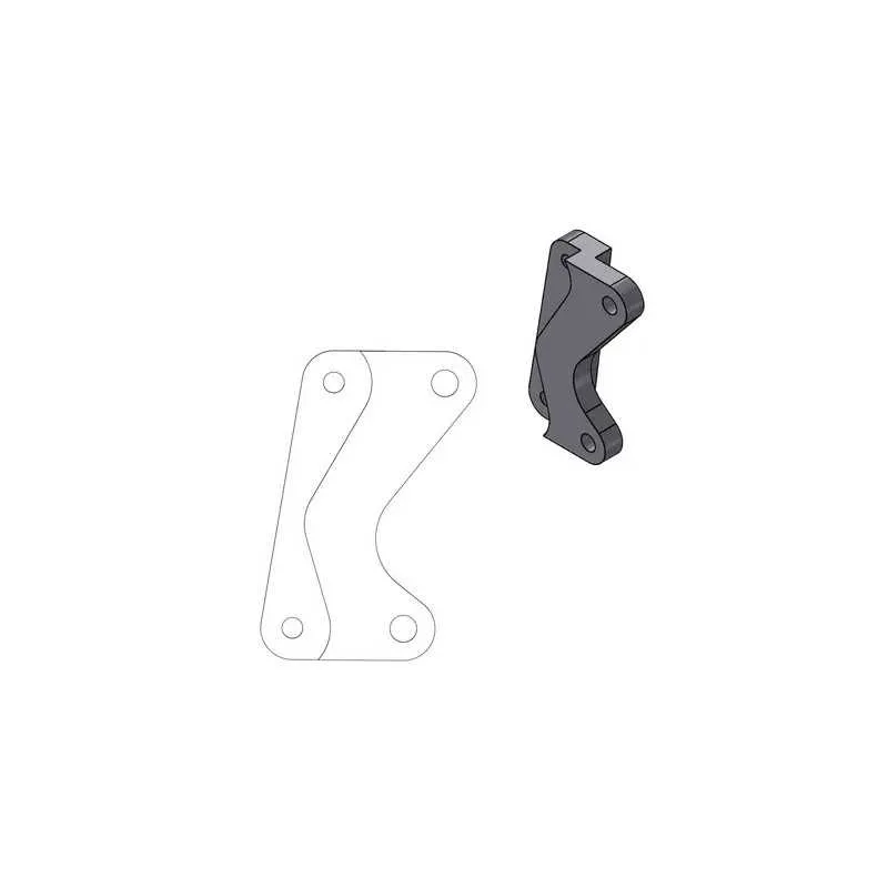 MOTO-MASTER-Supermoto-Street-Bremsscheibenadapter für YAMAHA WR 250, YZ 125, YZ 250, YZ 450 der Modelljahre 2007 bis 2024
