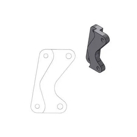 MOTO-MASTER-Supermoto-Street-Bremsscheibenadapter für YAMAHA WR 250, YZ 125, YZ 250, YZ 450 der Modelljahre 2007 bis 2024