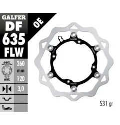 GALFER -Wave®-Bremsscheibe für BETA, HUSQVARNA, SWM RR 250, RR 350, RR 400, RR 450, RR 498, CR 125 von 1981 bis 2023