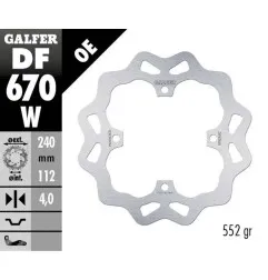 GALFER -Wave®-Bremsscheibe für BETA, HUSQVARNA, SHERCO, SWM REV-3 250, RR 250, RR 350, RR 400, RR 450 von 2000 bis 2024