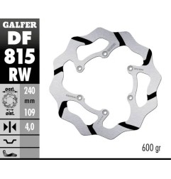 GALFER WAVE FIXED BRAKE DISC for BETA EVO 250, RR 250, RR 350, RR 390, RR 400, RR 430, RR 450 from 2011 to 2022