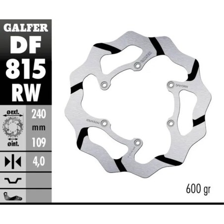 GALFER WAVE FIXED BRAKE DISC for BETA EVO 250, RR 250, RR 350, RR 390, RR 400, RR 430, RR 450 from 2011 to 2022