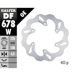 Disque de frein Wave® RAINURÉ GALFER pour AJP, BETA, GAS GAS, RIEJU PR4 125, PR4 200, ALP 200, EC 125, EC 200 de 1994 à 2020