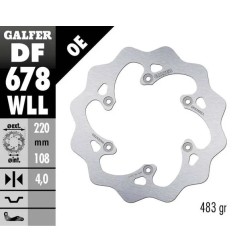 Disco de freno Wave®, GALFER RIVETED para AJP, BETA, CCM, GAS GAS, RIEJU PR4 125, PR4 200, ALP 200, ALP 350 de 1994 a 2023