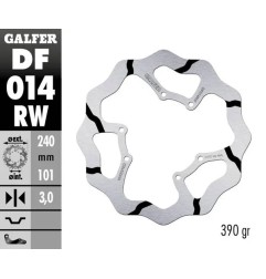 Wave® GALFER brake disc for HONDA CR 125, CR 250, CR 500, CRF 250, CRF 450 from 1995 to 2014