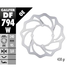 Wave® GALFER brake disc for GAS GAS, HUSQVARNA, KTM MC 85, TC 85, SX 150, SX 85 from 2009 to 2024