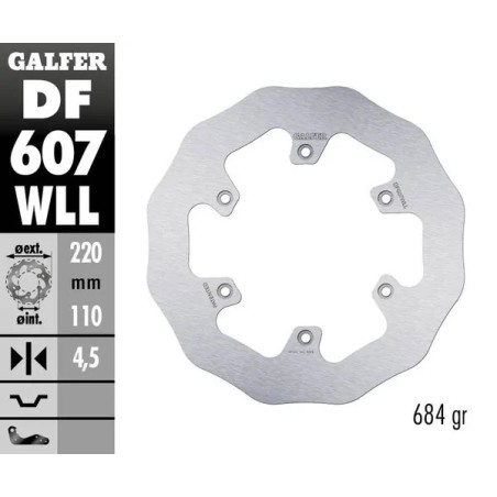 Wave® GALFER brake disc for GAS GAS, HUSABERG, HUSQVARNA EC 250, EC 250 F, EC 300, EC 350 F, EC 400 from 1971 to 2024