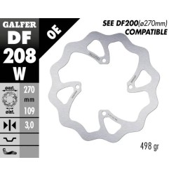 Disque de frein Wave® GALFER pour KAWASAKI KX 250 F, KX 450 F de 2015 à 2026