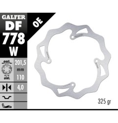 Wave® GALFER brake disc for KTM SX 85, XC 105, XC 85 from 2007 to 2010