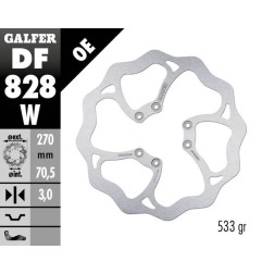 Disco de freno Wave® GALFER para TM RACING CROSS 125, CROSS 400, EN 125, EN 144, EN 250, EN 300, EN 450 de 1991 a 2022