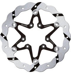Disque de frein flottant Wave rainuré GALFER pour TM RACING EN 125, EN 144, EN 250, EN 300, EN 450, EN 530 de 2001 à 2021