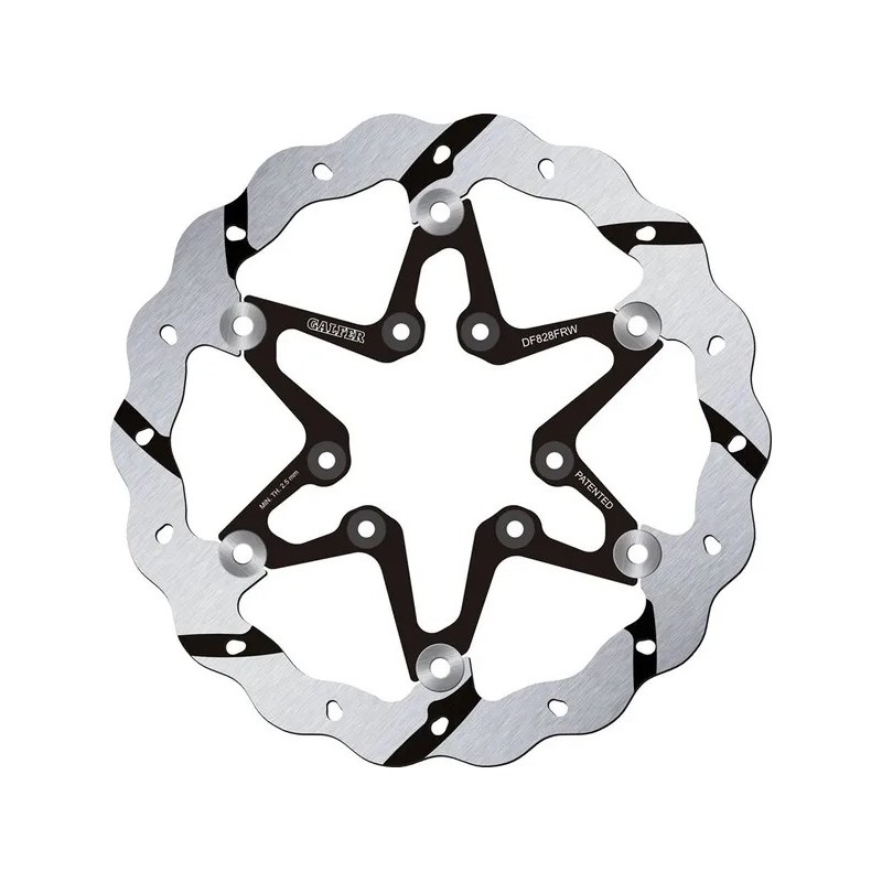 GALFER Wave grooved floating brake disc for TM RACING EN 125, EN 144, EN 250, EN 300, EN 450, EN 530 from 2001 to 2021