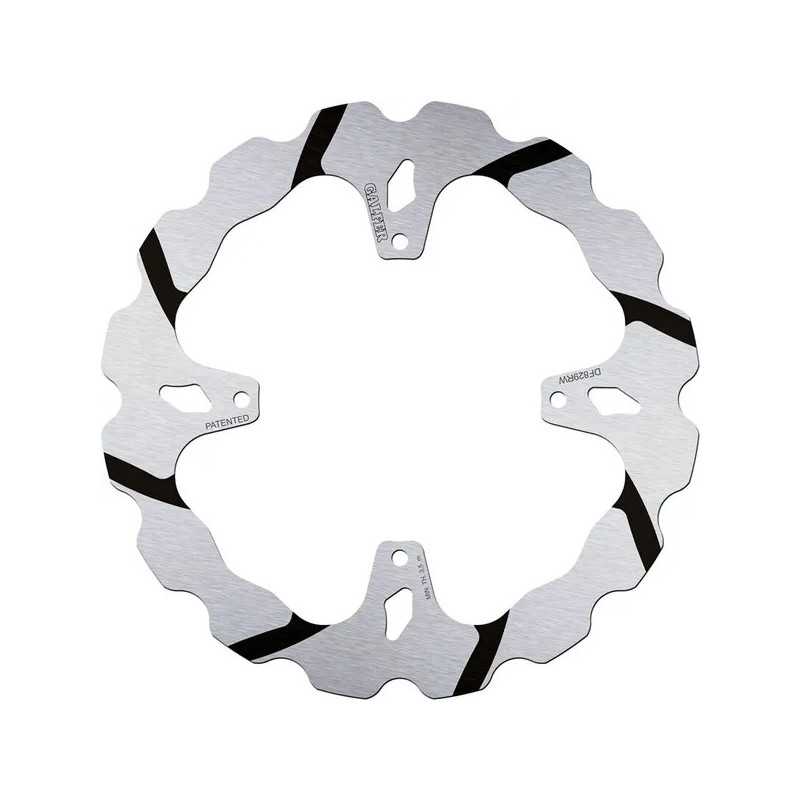 GALFER WAVE feste genutete Bremsscheibe für TM RACING EN 125, EN 144, EN 250, EN 300, EN 450, EN 530, MX 125 von 2001 bis 2014