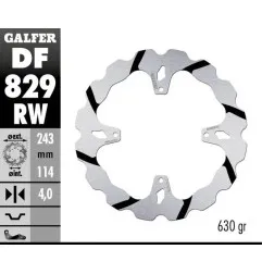GALFER WAVE-BREMSSCHEIBE MIT RILLEN für TM RACING EN 125, EN 144, EN 250, EN 300, EN 450, EN 530, MX 125 von 2001 bis 2014 – 