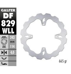Disque de frein Wave® GALFER pour TM RACING EN 125, EN 144, EN 250, EN 300, EN 450, EN 530, MX 125 de 2001 à 2021