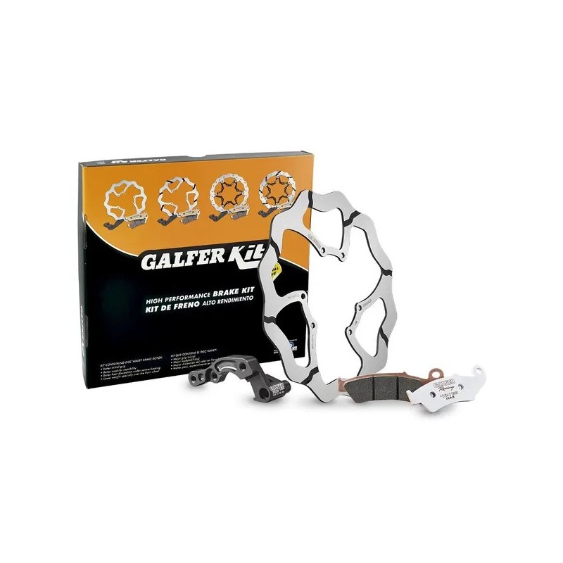 Kit disco de freno delantero Wave oversize Offroad GALFER para HUSABERG, HUSQVARNA FE 250, FE 350, FE 390, FE 450 de 2009 a 2024 Kit disco de freno delantero Wave oversize Offroad GALFER para HUSABERG, HUSQVARNA FE 250, FE 350, FE 390, FE 450 de 2009 a 2024