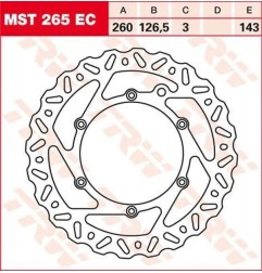 Ec TRW brake discs for HUSABERG, HUSQVARNA, KTM FC 501, FC 600, FE 250, FE 350, FE 390, FE 400, FE 450 from 1993 to 2023
