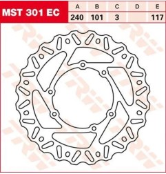Ec TRW brake discs for HONDA CR 125, CR 250, CR 500, CRF 250, CRF 450 from 1995 to 2026