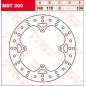 Disque de frein rond fixe 220-250 mm TRW pour HONDA CR 125, CR 250, CR 500, CRF 150, CRM 75, MTX 50, MTX 80 de 1981 à 2007