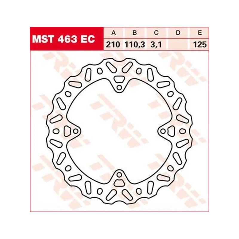 Discos de freno Ec TRW para KTM FREERIDE 250 F, FREERIDE 350, SX 85 de 2011 a 2023