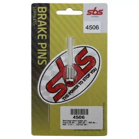Axes de plaquettes de frein SBS pour HONDA, KAWASAKI, SUZUKI, YAMAHA CR 125, CR 250, CRF 250, CRF 450, KX 125 de 1995 à 2020