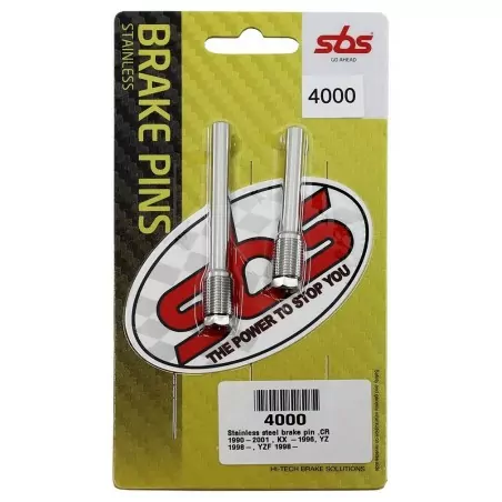 Ejes de pastillas de freno SBS para HONDA, KAWASAKI, SUZUKI, YAMAHA CR 125, CR 250, KX 125, KX 250, RM 125 de 1995 a 2019