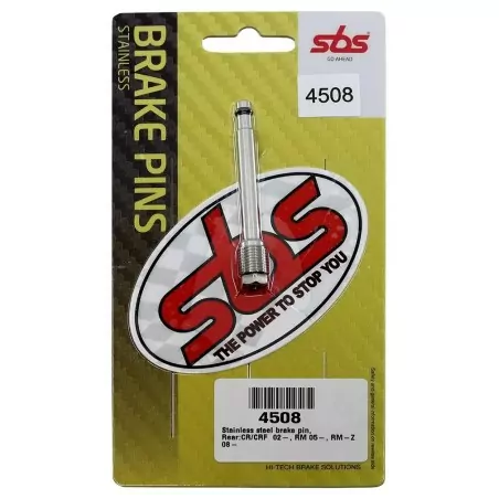 Ejes de pastillas de freno SBS para HONDA, SUZUKI CR 125, CR 250, CRF 250, CRF 450, RM 125, RM 250, RM-Z 250 de 2002 a 2020