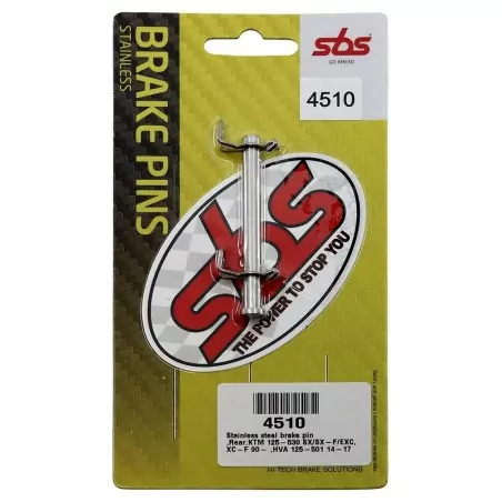 SBS brake pad axles for HUSQVARNA, KTM CR 125, CR 250, FC 250, FC 350, FC 450, FE 250, FE 350 from 2000 to 2024