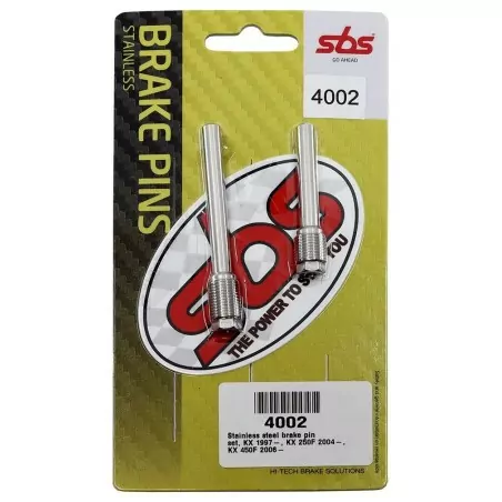 Axes de plaquettes de frein SBS pour KAWASAKI, SUZUKI KX 125, KX 250, KX 450, RM-Z 250 de 1997 à 2018