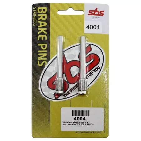 Axes de plaquettes de frein SBS pour YAMAHA WR 250 F, WR 450 F de 2008 à 2018